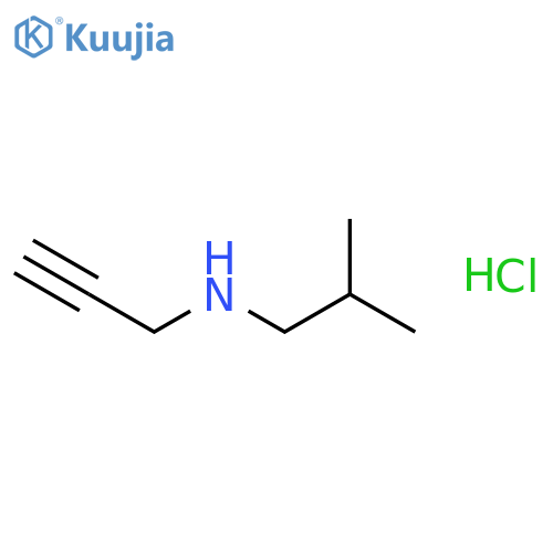 Isobutyl-prop-2-ynyl-amine hydrochloride structure