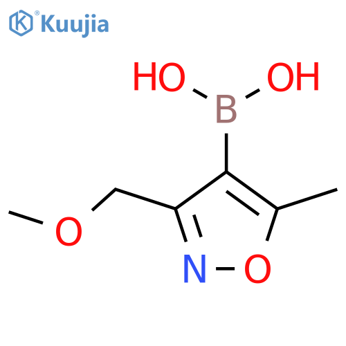 3-(methoxymethyl)-5-methyl-1,2-oxazol-4-ylboronic acid structure