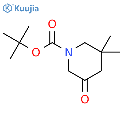 tert-butyl 3,3-dimethyl-5-oxopiperidine-1-carboxylate structure
