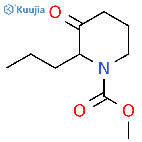 Methyl 3-oxo-2-propylpiperidine-1-carboxylate structure