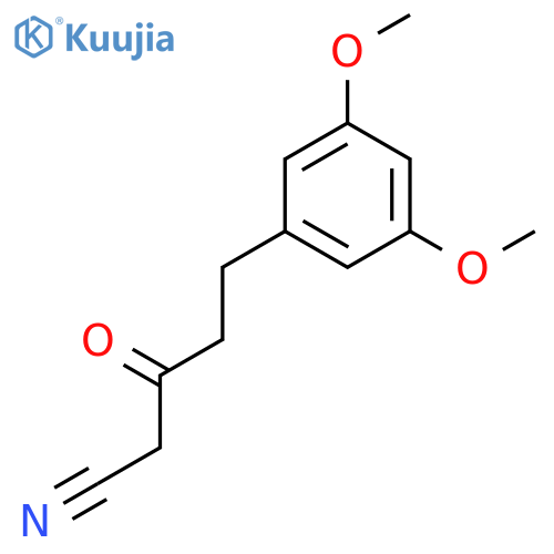 5-(3,5-Dimethoxyphenyl)-3-oxopentanenitrile structure