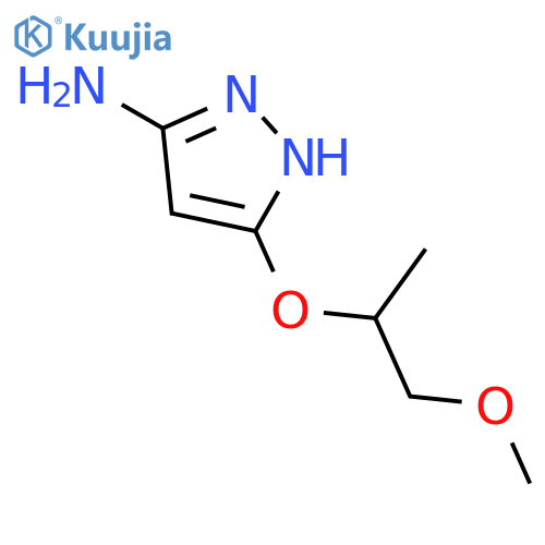 5-((1-Methoxypropan-2-yl)oxy)-1H-pyrazol-3-amine structure