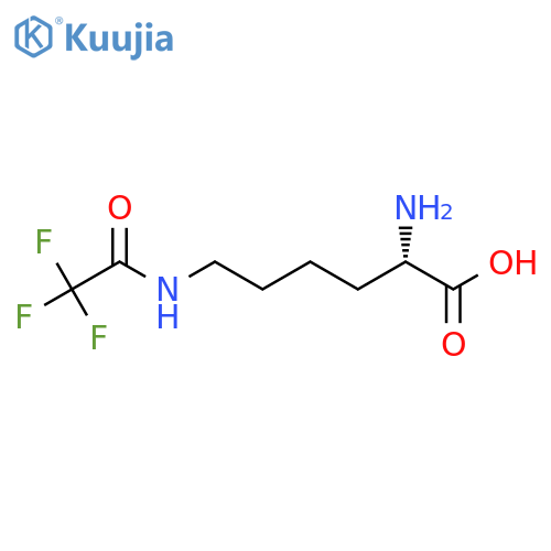 (2S)-2-amino-6-(trifluoroacetamido)hexanoic acid structure