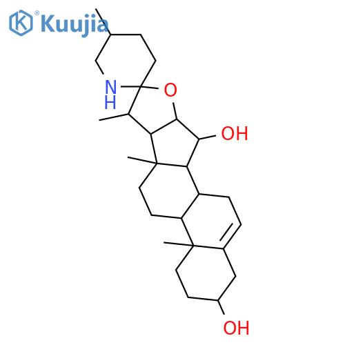 Spirosol-5-ene-3,15-diol; (3β,15α,22R,25R)-form structure