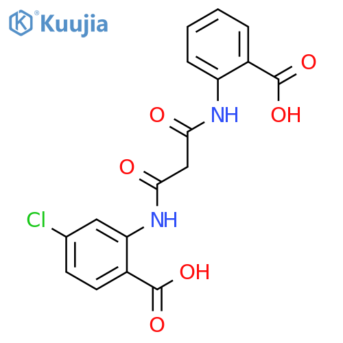 Benzoic acid, 2-[[3-[(2-carboxyphenyl)amino]-1,3-dioxopropyl]amino]-4-chloro- structure