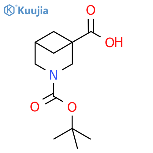 3-tert-butoxycarbonyl-3-azabicyclo[3.1.1]heptane-1-carboxylic acid structure