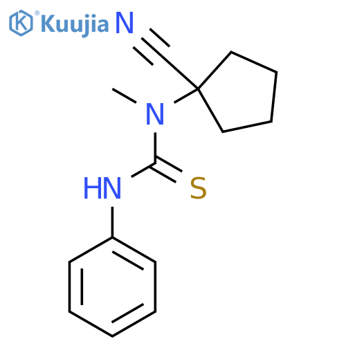 3-(1-Cyanocyclopentyl)-3-methyl-1-phenylthiourea structure