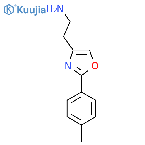 2-2-(4-Methylphenyl)-1,3-oxazol-4-ylethan-1-amine structure