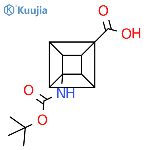 4-(tert-butoxycarbonylamino)cubane-1-carboxylic acid structure
