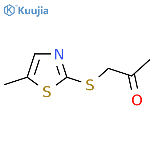1-(5-Methyl-1,3-thiazol-2-yl)sulfanylpropan-2-one structure