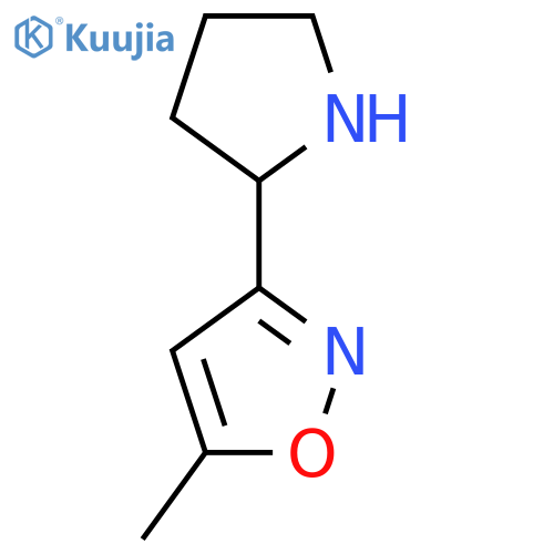 5-Methyl-3-(pyrrolidin-2-yl)-1,2-oxazole structure