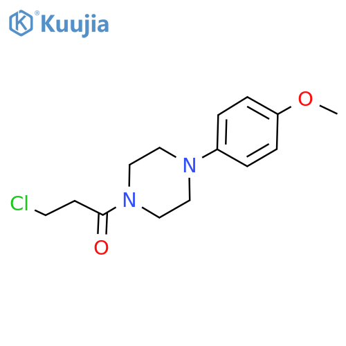 3-Chloro-1-4-(4-methoxyphenyl)piperazin-1-ylpropan-1-one structure