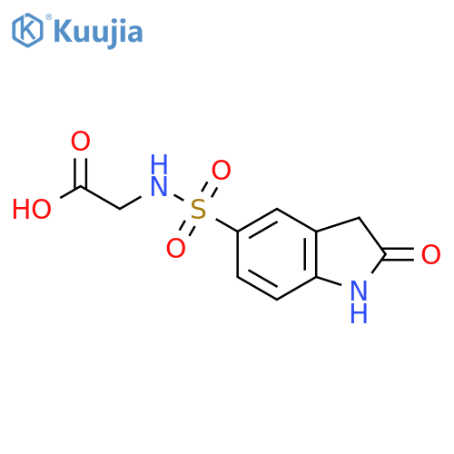 2-(2-Oxo-2,3-dihydro-1H-indole-5-sulfonamido)acetic acid structure
