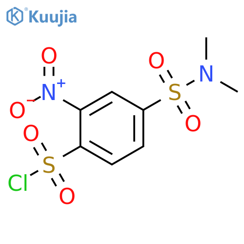 4-(dimethylsulfamoyl)-2-nitrobenzene-1-sulfonyl chloride structure