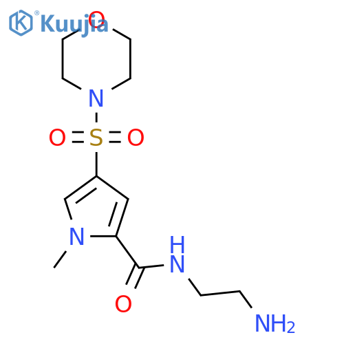 N-(2-Aminoethyl)-1-methyl-4-(morpholine-4-sulfonyl)-1H-pyrrole-2-carboxamide structure