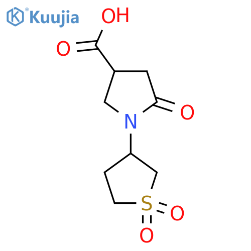 1-(1,1-dioxo-1λ?-thiolan-3-yl)-5-oxopyrrolidine-3-carboxylic acid structure