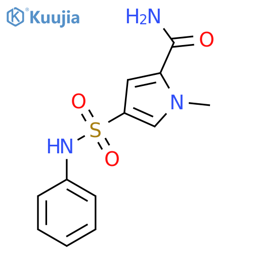 1-Methyl-4-(phenylsulfamoyl)-1H-pyrrole-2-carboxamide structure