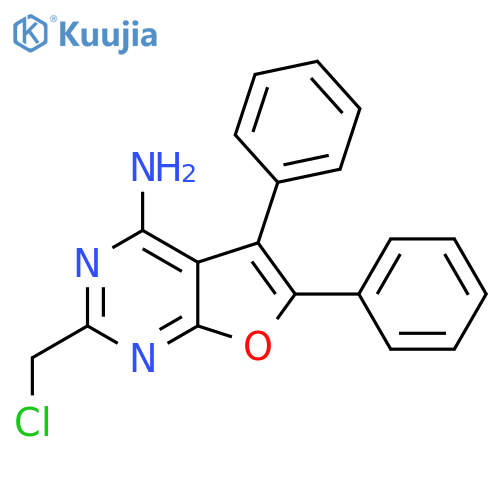 2-(chloromethyl)-5,6-diphenylfuro2,3-dpyrimidin-4-amine structure