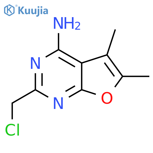 2-(Chloromethyl)-5,6-dimethylfuro[2,3-d]pyrimidin-4-amine structure