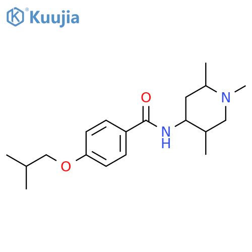 Benzamide, 4-(2-methylpropoxy)-N-(1,2,5-trimethyl-4-piperidinyl)- structure