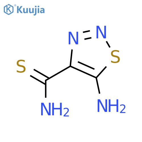 5-amino-1,2,3-thiadiazole-4-carbothioamide structure