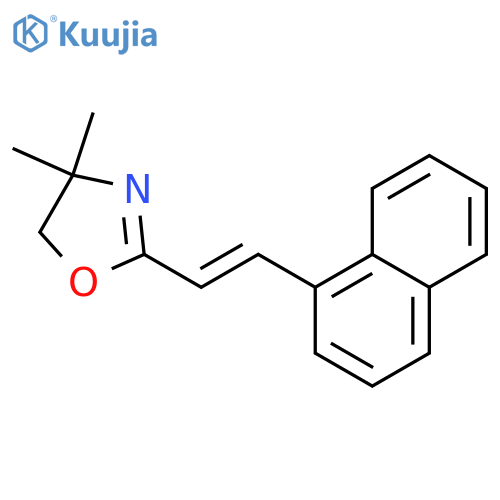 Oxazole, 4,5-dihydro-4,4-dimethyl-2-[(1E)-2-(1-naphthalenyl)ethenyl]- structure