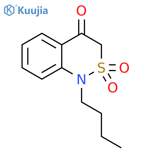 1-butyl-1H-benzo[c][1,2]thiazin-4(3H)-one 2,2-dioxide structure