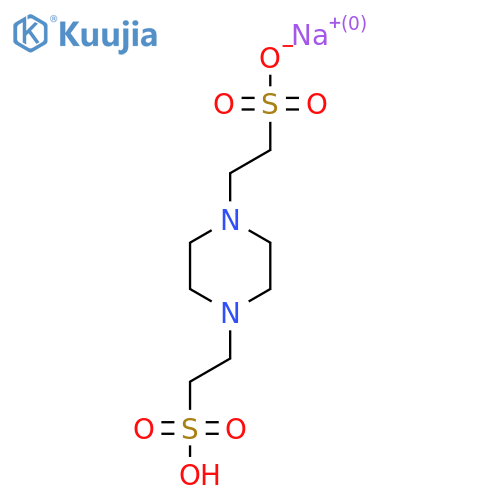 Sodium 2-(4-(2-sulfoethyl)piperazin-1-yl)ethanesulfonate structure