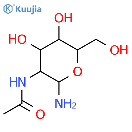 2-acetamido-2-deoxy-beta-D-glucopyranosylamine structure