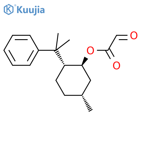 Acetic acid, oxo-, (1S,2R,5R)-5-methyl-2-(1-methyl-1-phenylethyl)cyclohexyl ester (9CI) structure