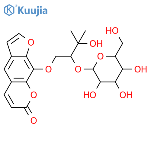 Heraclenol; (R)-form, 2'-O-β-D-Glucopyranoside structure