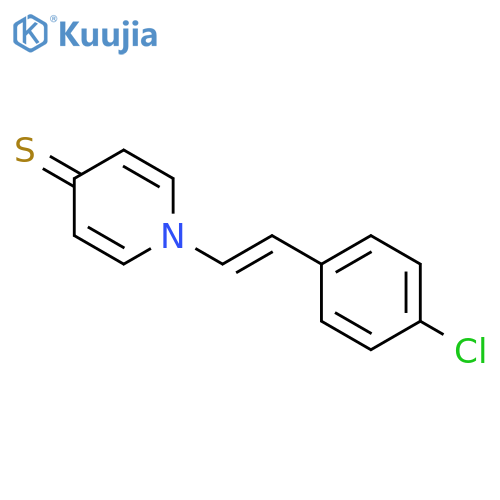 4(1H)-Pyridinethione, 1-[2-(4-chlorophenyl)ethenyl]- structure