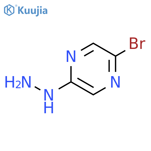 2-Bromo-5-hydrazinopyrazine structure