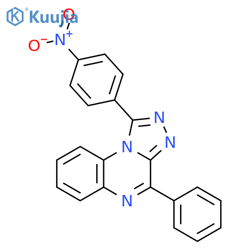 [1,2,4]Triazolo[4,3-a]quinoxaline, 1-(4-nitrophenyl)-4-phenyl- structure
