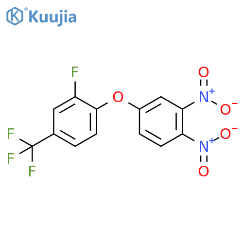 Benzene, 1-(3,4-dinitrophenoxy)-2-fluoro-4-(trifluoromethyl)- structure