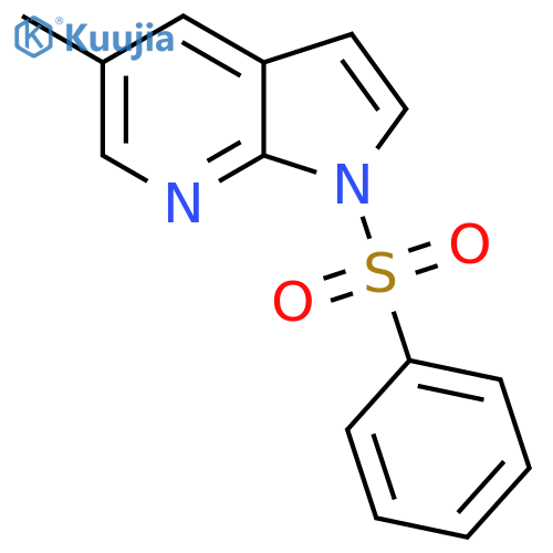 1-(Phenylsulphonyl)-5-methyl-7-azaindole structure