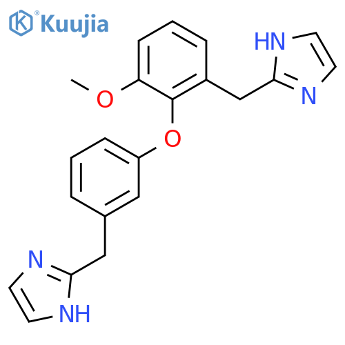 1H-Imidazole,2-[[3-[2-(1H-imidazol-2-ylmethyl)-6-methoxyphenoxy]phenyl]methyl]- (9CI) structure