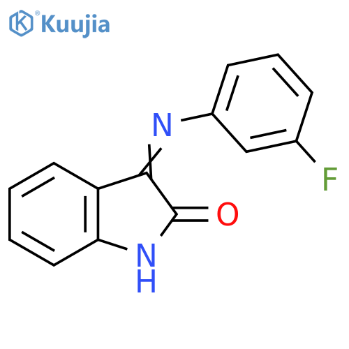 2H-Indol-2-one, 3-[(3-fluorophenyl)imino]-1,3-dihydro- structure