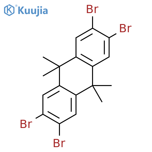 2,3,6,7-Tetrabromo-9,9,10,10-tetramethyl-9,10-dihydroanthracene structure