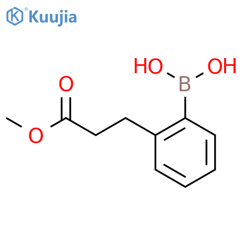 (2-(3-Methoxy-3-oxopropyl)phenyl)boronic acid structure
