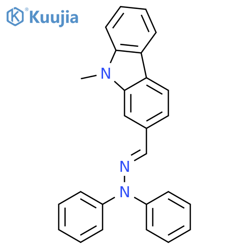 9H-Carbazole-2-carboxaldehyde, 9-methyl-, diphenylhydrazone structure