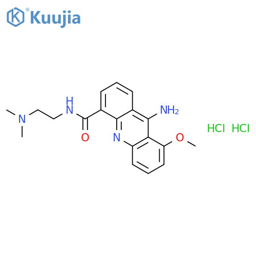 4-Acridinecarboxamide,9-amino-N-[2-(dimethylamino)ethyl]-8-methoxy-, hydrochloride (1:2) structure