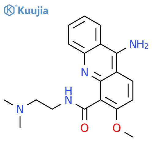 4-Acridinecarboxamide,9-amino-N-[2-(dimethylamino)ethyl]-3-methoxy- structure