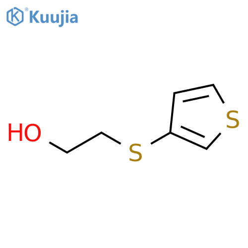 2-(thiophen-3-ylsulfanyl)ethan-1-ol structure