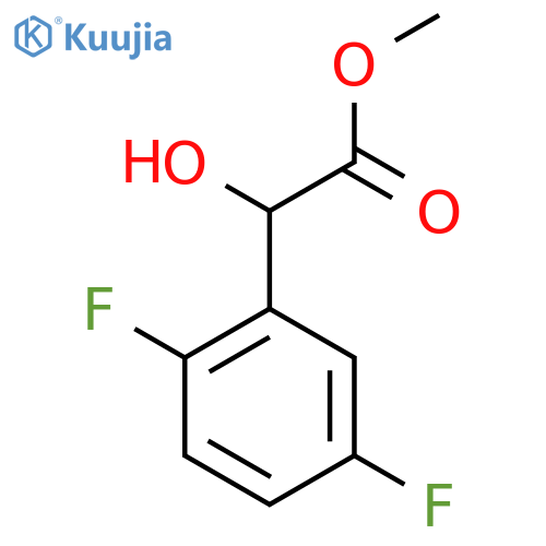 methyl 2-(2,5-difluorophenyl)-2-hydroxyacetate structure
