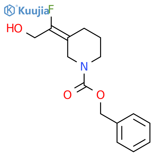 Benzyl 3-(1-fluoro-2-hydroxyethylidene)piperidine-1-carboxylate structure