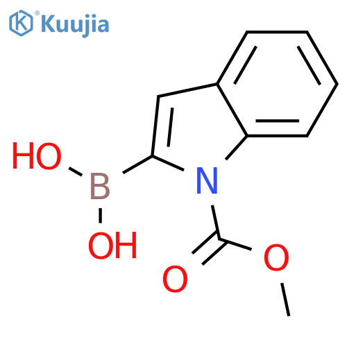 1-(N-Methoxycarbonyl)indole-2-boronic Acid structure