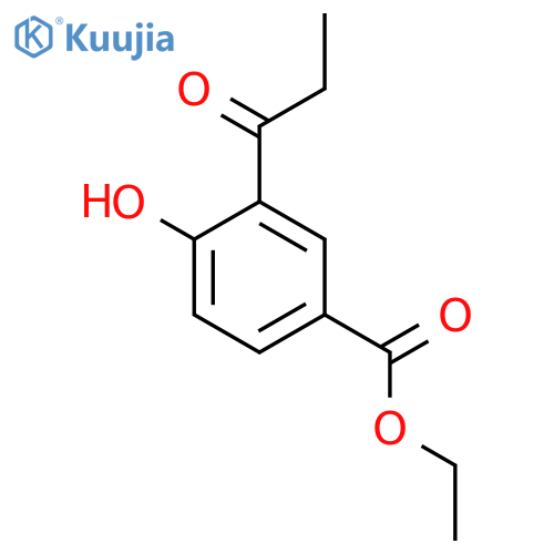 Ethyl 4-hydroxy-3-propionylbenzoate structure