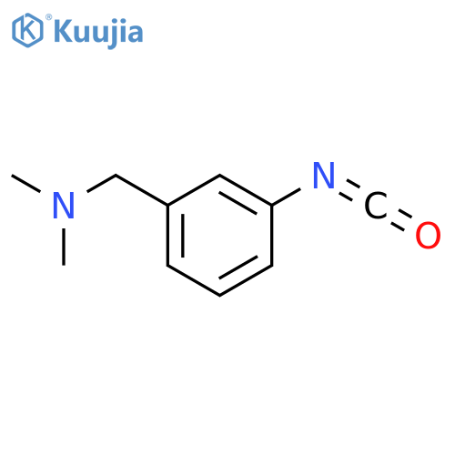 (3-isocyanatophenyl)methyldimethylamine structure