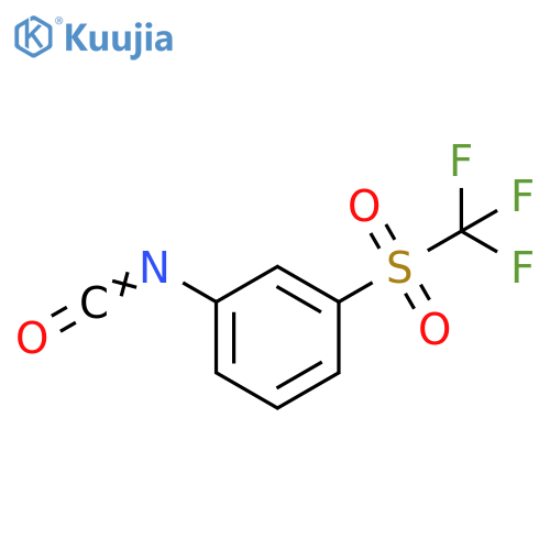 1-isocyanato-3-trifluoromethanesulfonylbenzene structure